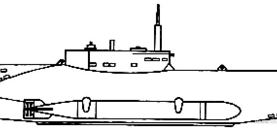 Подводная лодка DKM U-Boot Seehund - чертежи, габариты, рисунки
