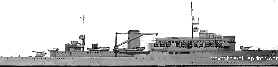 Корабль DKM Wilhelm Bauer (Supply Ship) (1938) - чертежи, габариты, рисунки