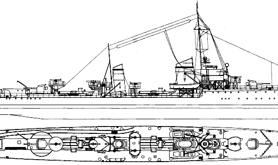 Корабль DKM Wolfe 1941 (Torpedo Boat) - чертежи, габариты, рисунки