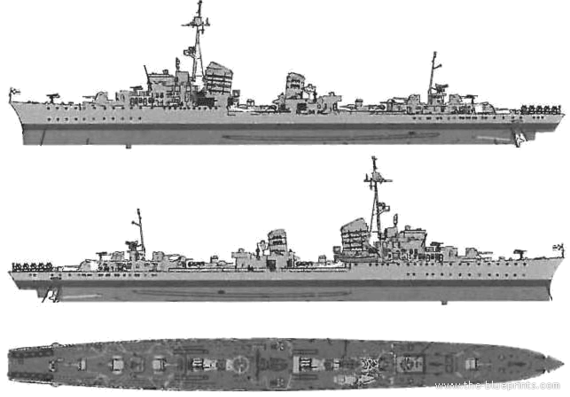 Корабль DKM Z-31 (Destroyer) (1944) - чертежи, габариты, рисунки