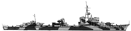 Эсминец DKM Z31-39 (Destroyer) (1941) - чертежи, габариты, рисунки