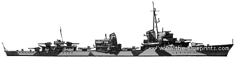 Destroyer DKM Z5-16 (Destroyer) (1934) - drawings, dimensions, pictures
