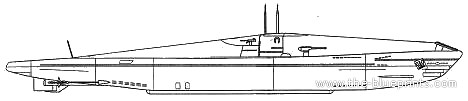 Submarine DMM U-Boot Typ I A - drawings, dimensions, figures