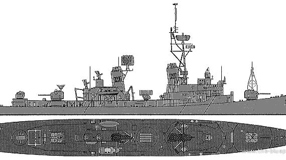 Destroyer D 98 York - drawings, dimensions, pictures