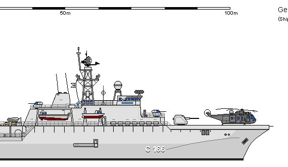 Корабль D CVS OPHC 500 Ludwig Erhard - чертежи, габариты, рисунки
