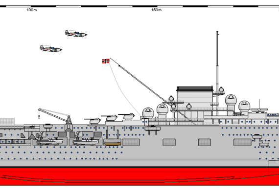Ship D CV Graf Zeppelin (1939) - drawings, dimensions, pictures