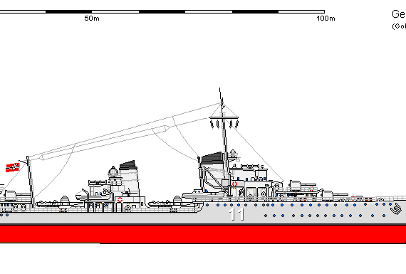 Ship D DD Klasse34 Leberecht Maas1 - drawings, dimensions, figures