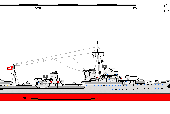 Корабль D DD Klasse36 Dieter Von Roeder1 - чертежи, габариты, рисунки