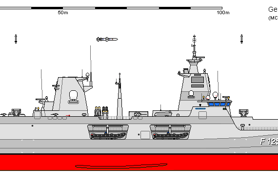 Корабль D FF Klasse 125 2 - чертежи, габариты, рисунки