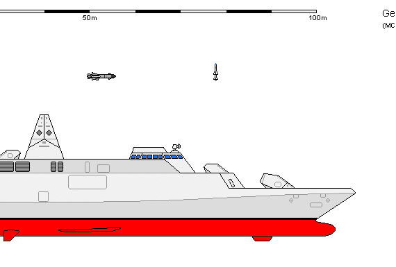 Корабль D FF TKMS Meko CSL - чертежи, габариты, рисунки