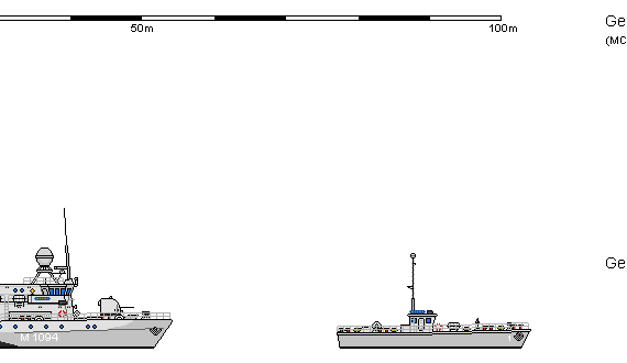 Корабль D MSC Klasse 352 Troika ENSDORF - чертежи, габариты, рисунки