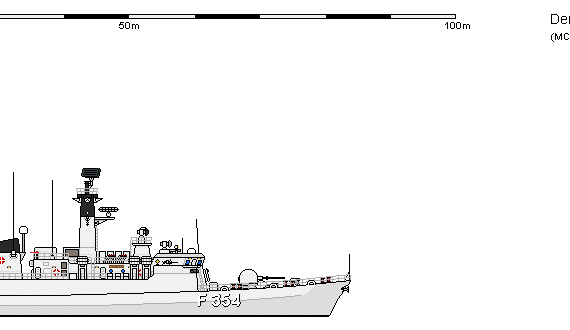 Корабль Dk FS NIELS lUEL - чертежи, габариты, рисунки