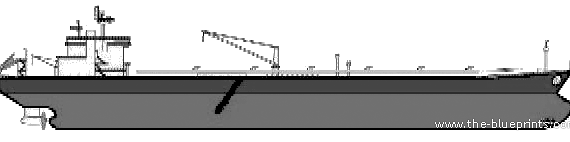 Корабль Double Acting Ice breaking Tanker - чертежи, габариты, рисунки