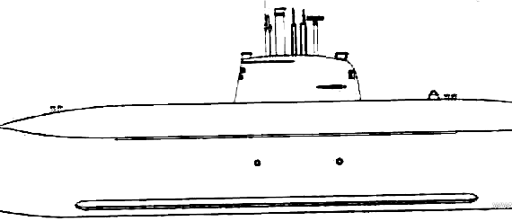Подводная лодка FGS Type U212 (Submarine) - чертежи, габариты, рисунки