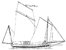 FMN Enterprise ship (1796) - drawings, dimensions, figures