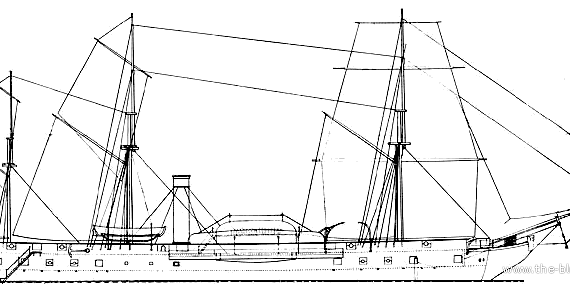 Корабль FMN Panama (1847) - чертежи, габариты, рисунки