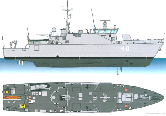 Корабль FNS Katanpaa (Mine Hunter Coastal) - чертежи, габариты, рисунки