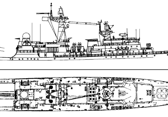 Корабль FRS Project 1154.0 Yastreb Yaroslav Mudryi 2009 (Frigate) - чертежи, габариты, рисунки