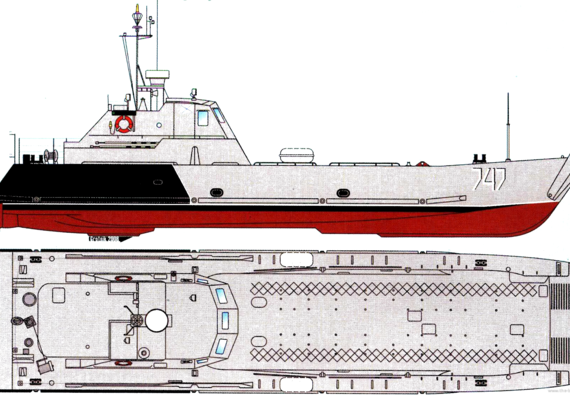Ship FRS Project 1177.0 Serna-class Landing Craft 2006 - drawings, dimensions, pictures