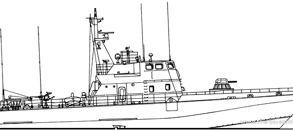 Корабль FRS Project 1431.0 Mirazh Mirage class Border Patrol Boat - чертежи, габариты, рисунки