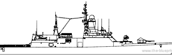 Корабль FRS Project 2038.0 Steregushchy Corvette - чертежи, габариты, рисунки