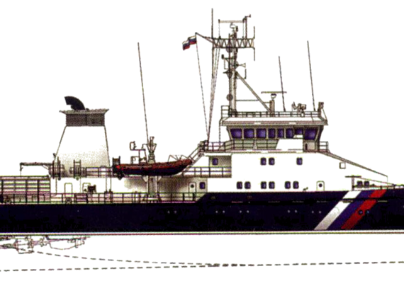 FRS Project 6475S Sprut Patrol Vessel - drawings, dimensions, figures