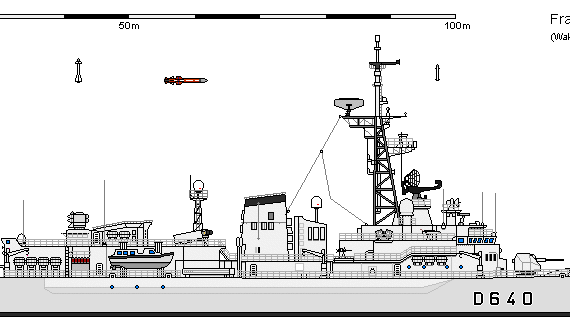 Корабль F DD F-70 LEYGUES (FASM) - чертежи, габариты, рисунки