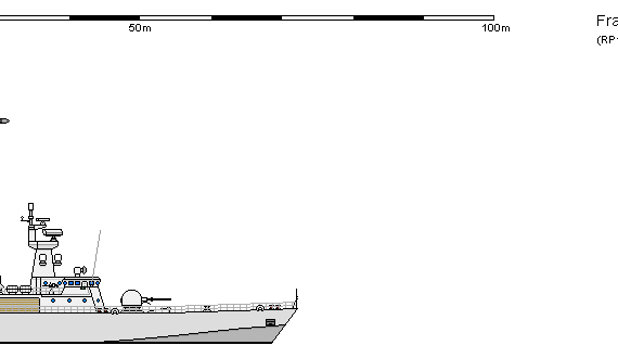 Корабль F FS CMN BR65 (1990) - чертежи, габариты, рисунки