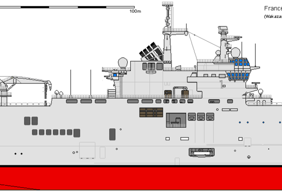 Корабль F LHD MISTRAL (NTCD) - чертежи, габариты, рисунки