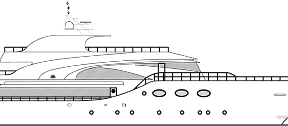 Yacht Fathom Side - drawings, dimensions, pictures