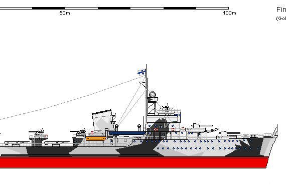 Ship Fi DD Grom Matti Kurki AU - drawings, dimensions, figures