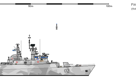 Корабль Fi FS Meko 140 Lemminkainen AU - чертежи, габариты, рисунки