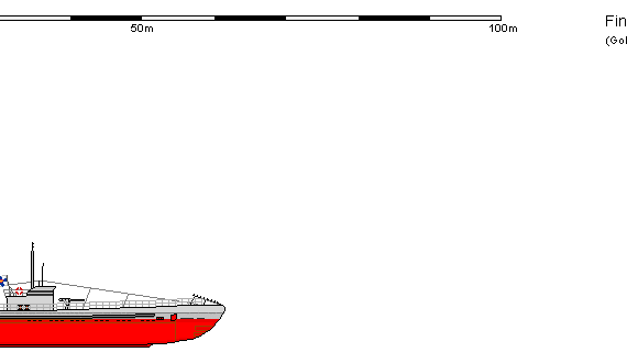 Корабль Fi SSK Iku-Turso - чертежи, габариты, рисунки