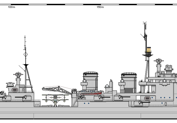 Корабль GB BB Admiral - чертежи, габариты, рисунки
