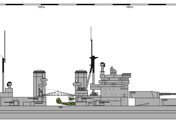 Корабль GB BB Lion - чертежи, габариты, рисунки