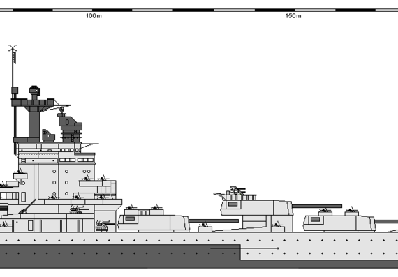 Ship GB BB Nelson (1944) - drawings, dimensions, figures