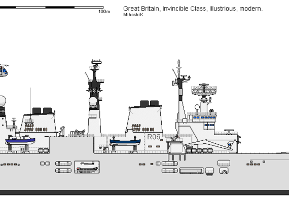 GB CVS Invincible ILLUSTRIOUS Modern - drawings, dimensions, pictures