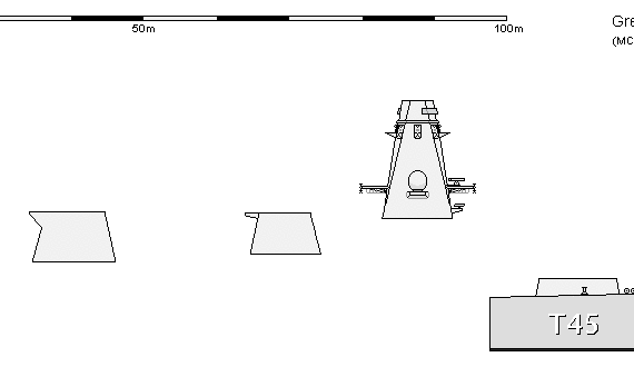 Корабль GB DDG Type 45 VT blocks - чертежи, габариты, рисунки