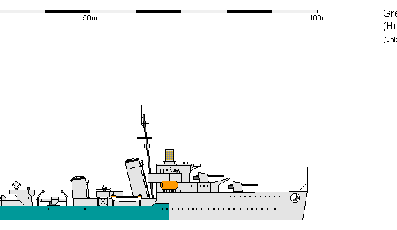 Ship GB DD H Hotspur - drawings, dimensions, figures