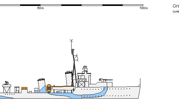 Ship GB DD V Vega - drawings, dimensions, figures