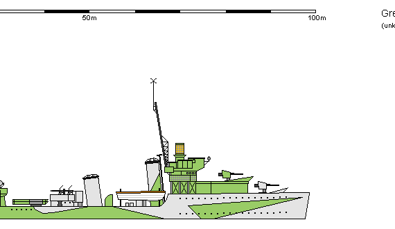 Ship GB DD W Wyvern - drawings, dimensions, figures