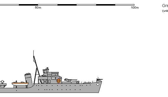 Корабль GB DE Hunt - чертежи, габариты, рисунки