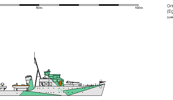 Корабль GB DE Hunt Eglinton - чертежи, габариты, рисунки