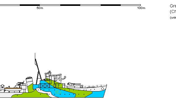 Корабль GB DE Hunt II Chiddingfold - чертежи, габариты, рисунки