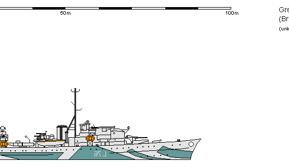 Корабль GB DE Hunt IV Brecon - чертежи, габариты, рисунки