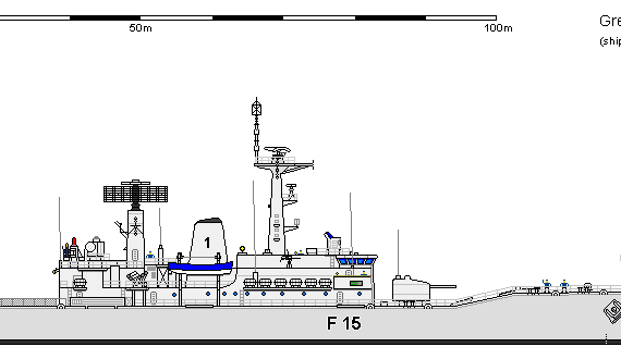 Ship GB FF Type 12M B1 Euryalus - drawings, dimensions, figures