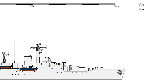 Корабль GB FF Type 12 B1 Whitby - чертежи, габариты, рисунки