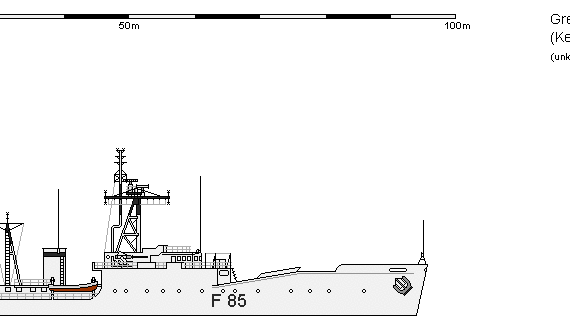 Ship GB FF Type 14 Blackwood Keppel - drawings, dimensions, figures