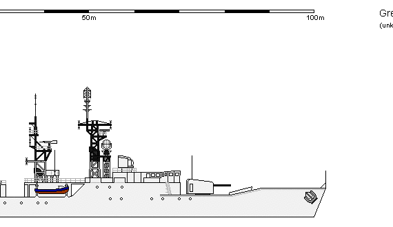 Ship GB FF Type 61 Salisbury - drawings, dimensions, figures