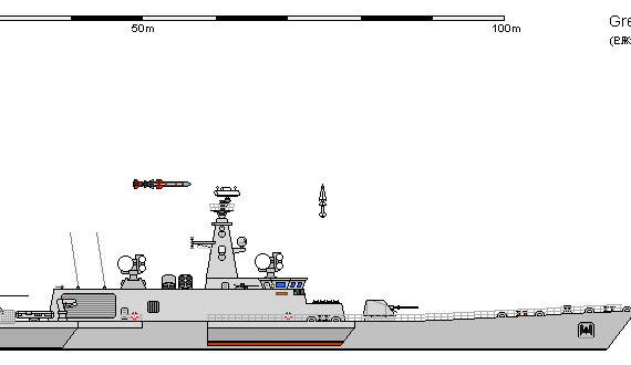 Корабль GB FS Pentamaran Export AU - чертежи, габариты, рисунки